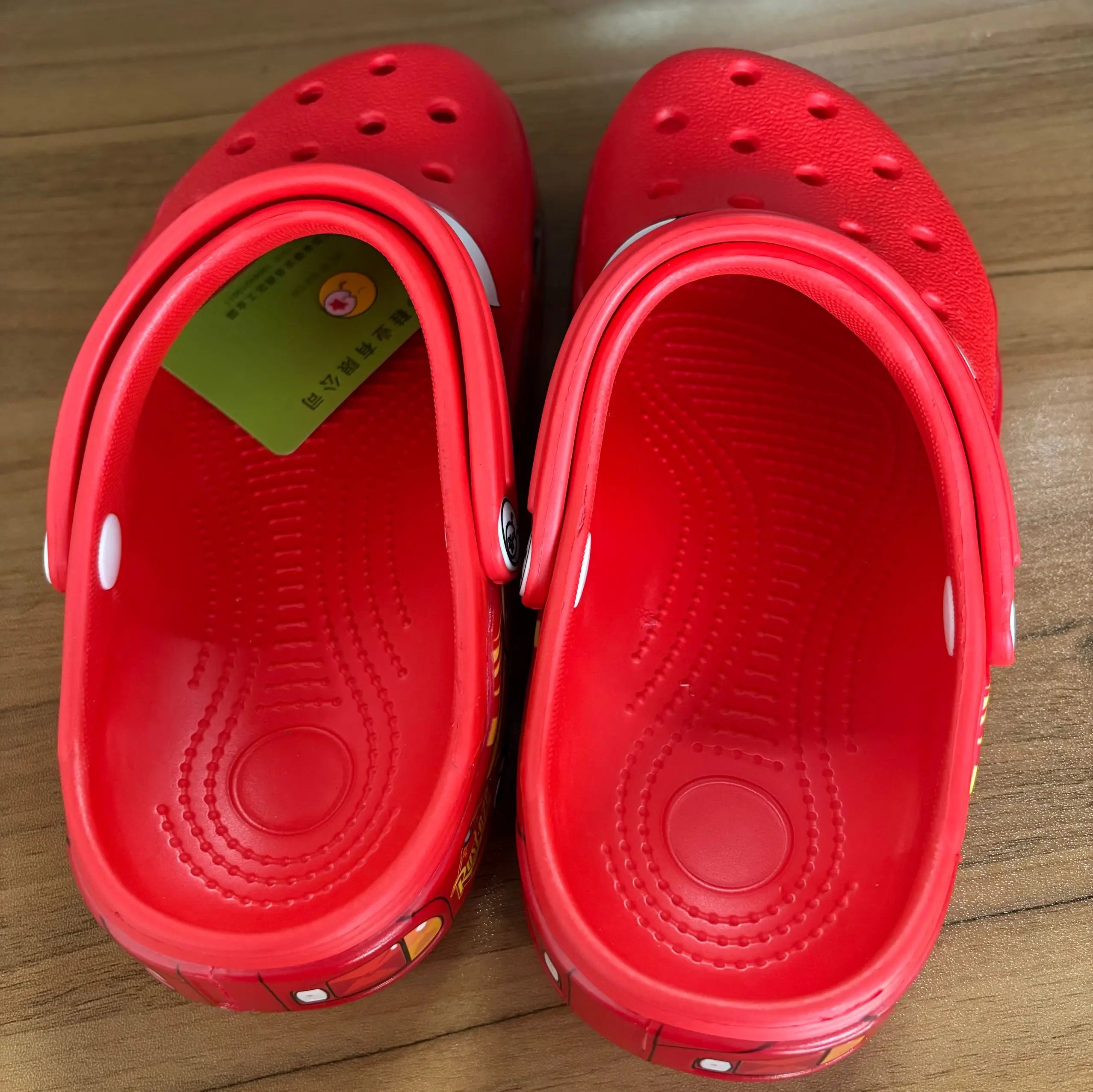 New Mcqueens Cartoon Slippers  Waterproof Eva Outdoor Sandals With Breathable Holes Adult Casual Beach Shoes Gift