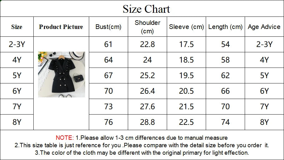 Ceeniu 3-8Y Kid's Jacket Dresses For Girls Lapel Patchwork Frill Blazer Dress For Girls Fashionable Children Clothes Girls