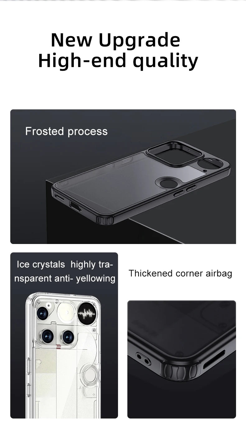 Magnetic Wireless Charging Armor Magsafe Case For Nothing Phone 3 2 1 2 Plus 3a Pro Military Shockproof Back Cover