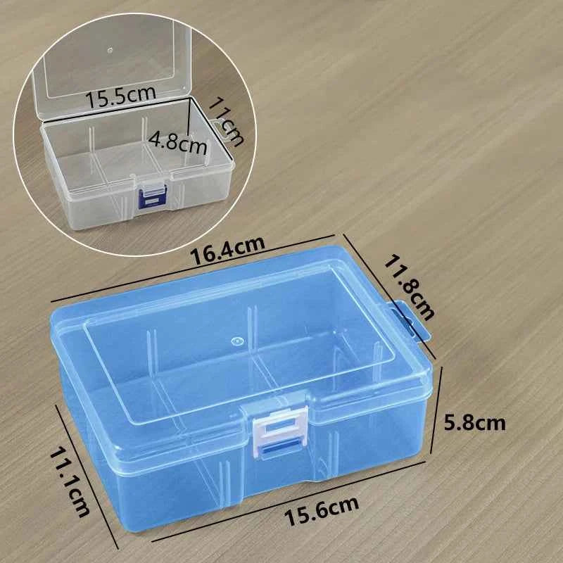 PP Six-section Empty Box with No Insert Plastic Box for Toy Parts Accessories Packaging Desktop Data Cable Storage Box