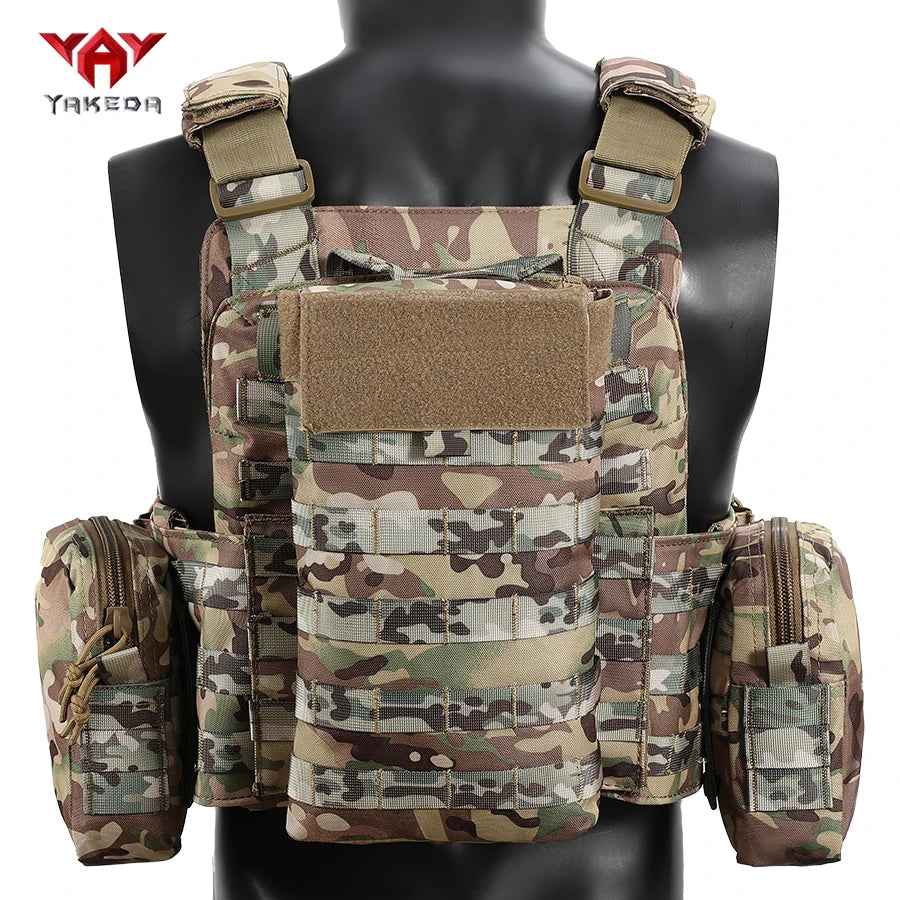 YAKEDA Quick disassembly training vest, detachable and expandable, comfortable, breathable, wear-resistant and tear resistant