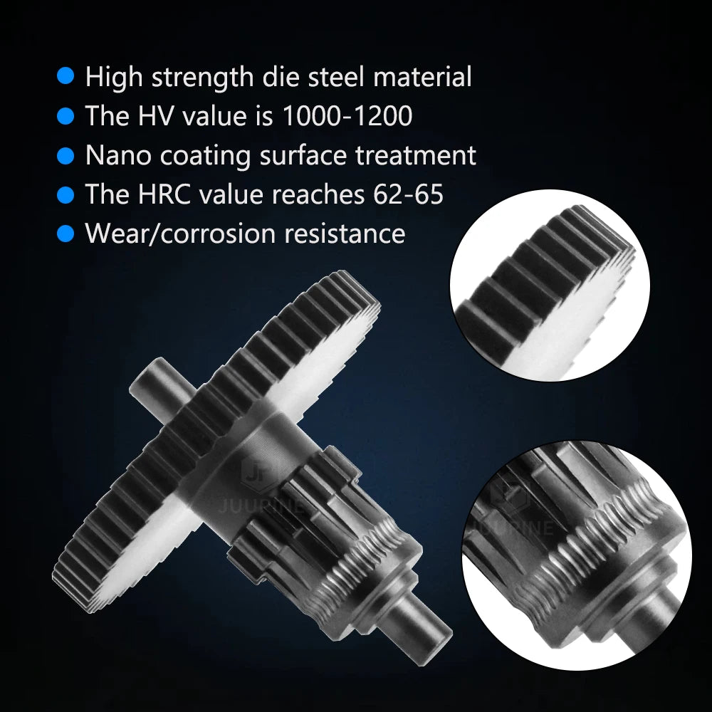 Ad5m Extruder Parts Upgrade CNC Nanocoated Hardened Gear Kit Extruder Gear for Flashforge Adventurer 5M Hotend 5M Pro Extruder