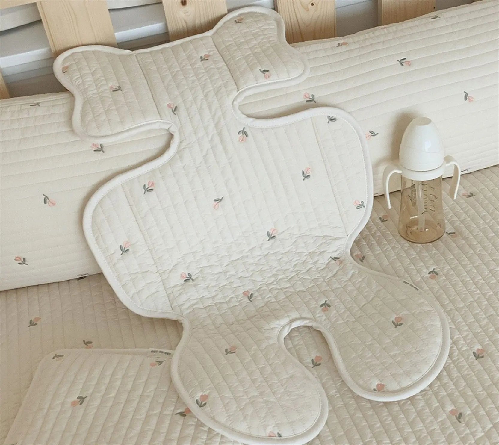 Baby Stroller Liner Breathable Soft Cotton Newborn Car Seat Cushion Seat Pad Infant Pushchair Mattress Mat Kid Pram Accessories