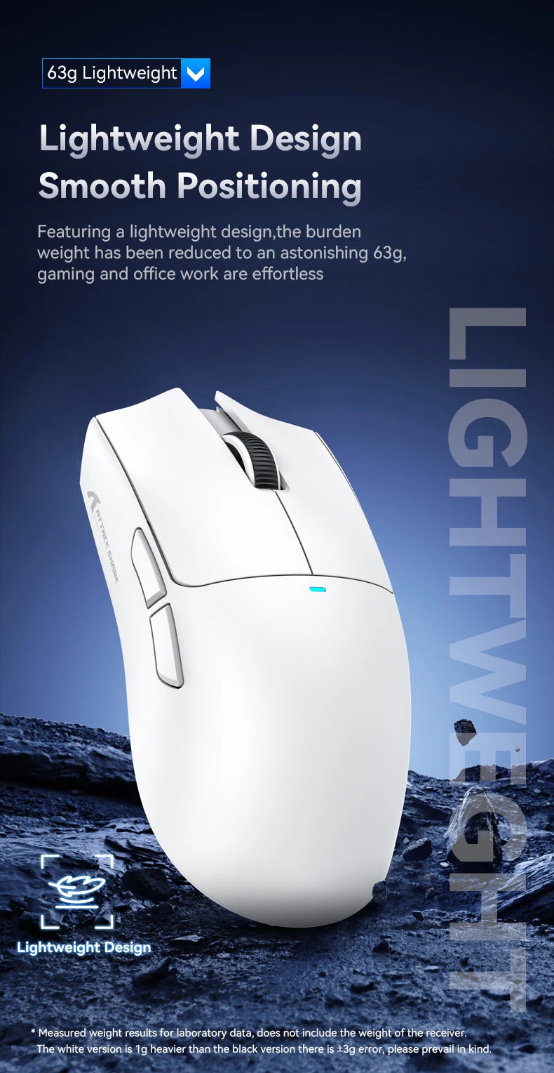 Attack Shark X11 & X11se Wireless Gaming Mouse,Bluetooth Tri-Mode Connection, PixArt PAW3311,Touch Magnetic Charging Base
