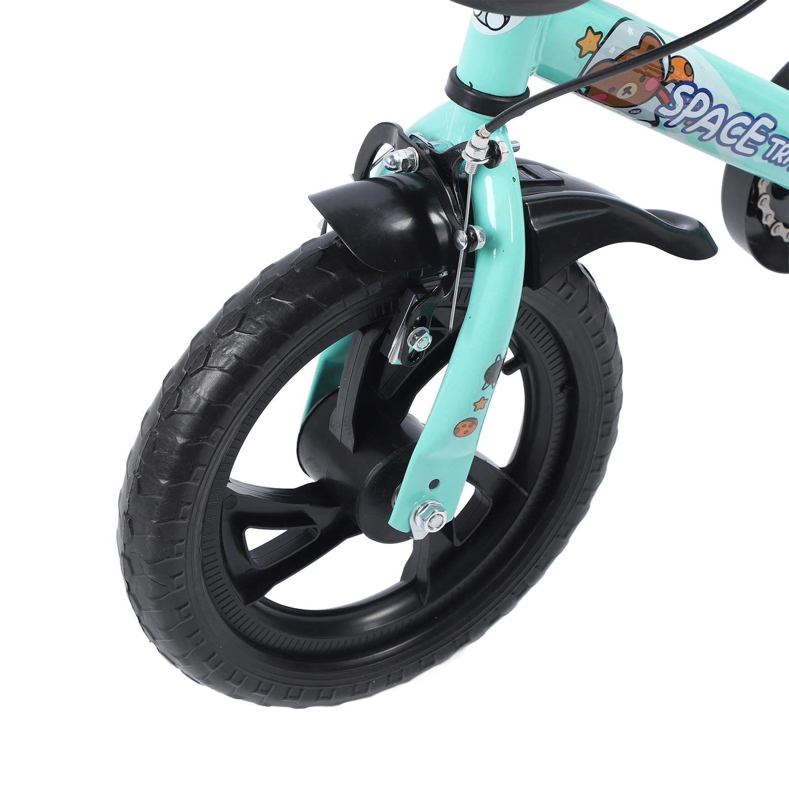 Kids Bike Prevent Foot Stuck Stable Structure Elastic Cushion Children Bike with Training Wheels for Ages 3‑6 Years