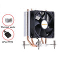 2Heat Pipes CPU Air Cooler 3PIN/4PIN PWM X99 Silent PC Radiator for Intel LGA 2011 1700 1150 1151 1366 1155 1156 X79 1200 1851