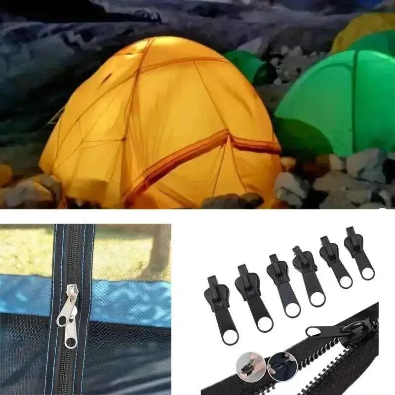 3 Sizes Universal Instant Fix Zipper Repair Kit Replacement Zip Slider Teeth Rescue Sewing Clothes Bag Zippers Tool Accessories