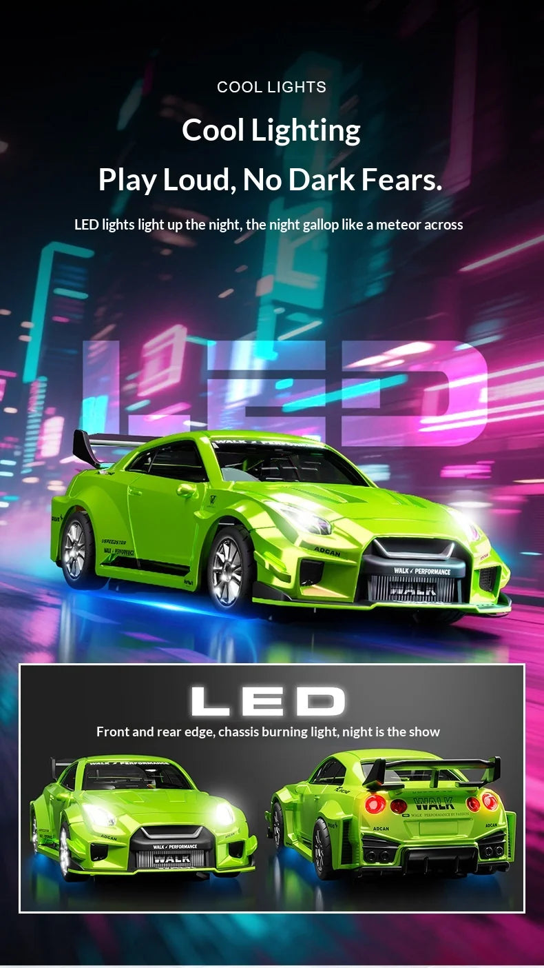 Mini Alloy RC Car 1:43 High-Speed Drifting Sports Car Boys Toy Four-Wheel Drive Simulation Race Car Remote Control Vehicle