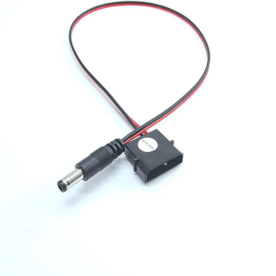 IDE Molex Male to DC 5.5mm X 2.1mm Converter Adapter Power Supply Cable 12V 18AWG Wire 50cm