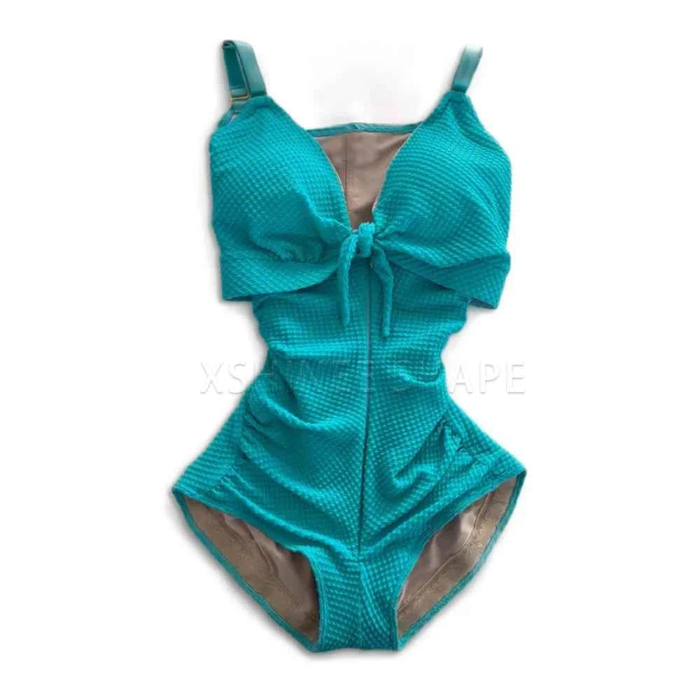 Body Hourglass Shaper Swimsuit Triangle Tummy Control Compression Shapewear Swimwear with Hook-eyes Butt Lifter Underwear