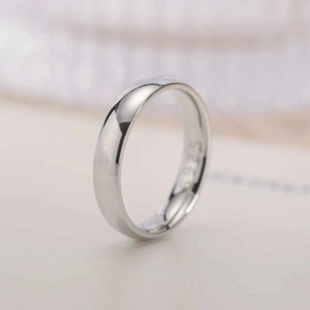 Gold Plated Ring Colour Fashion Women's Simple Couple's Wedding Ring Engagement Jewellery Gift