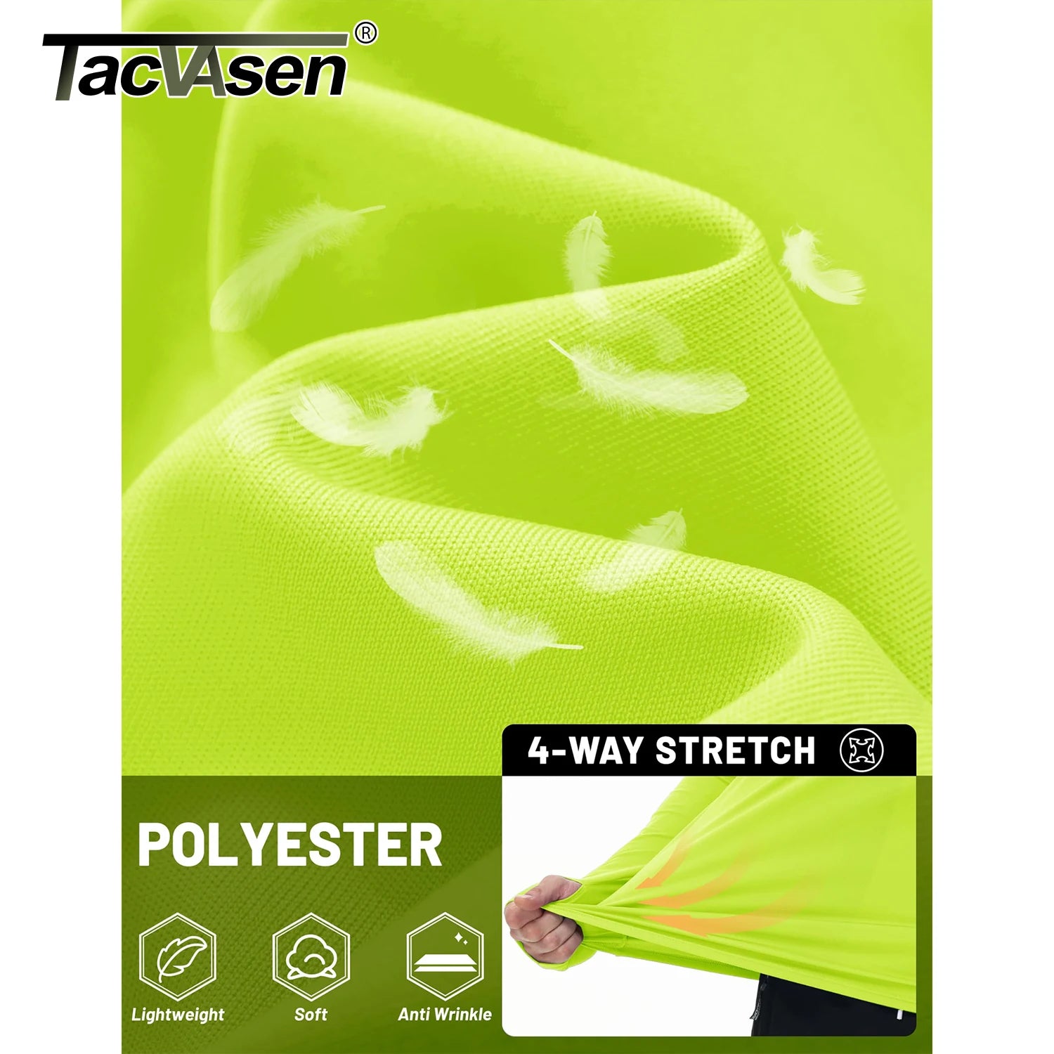 TACVASEN Sun Protection Shirts Mens Long Sleeve Hoodie Casual UV-Proof T-Shirts Breathable Lightweight Quick Dry T shirts Swim