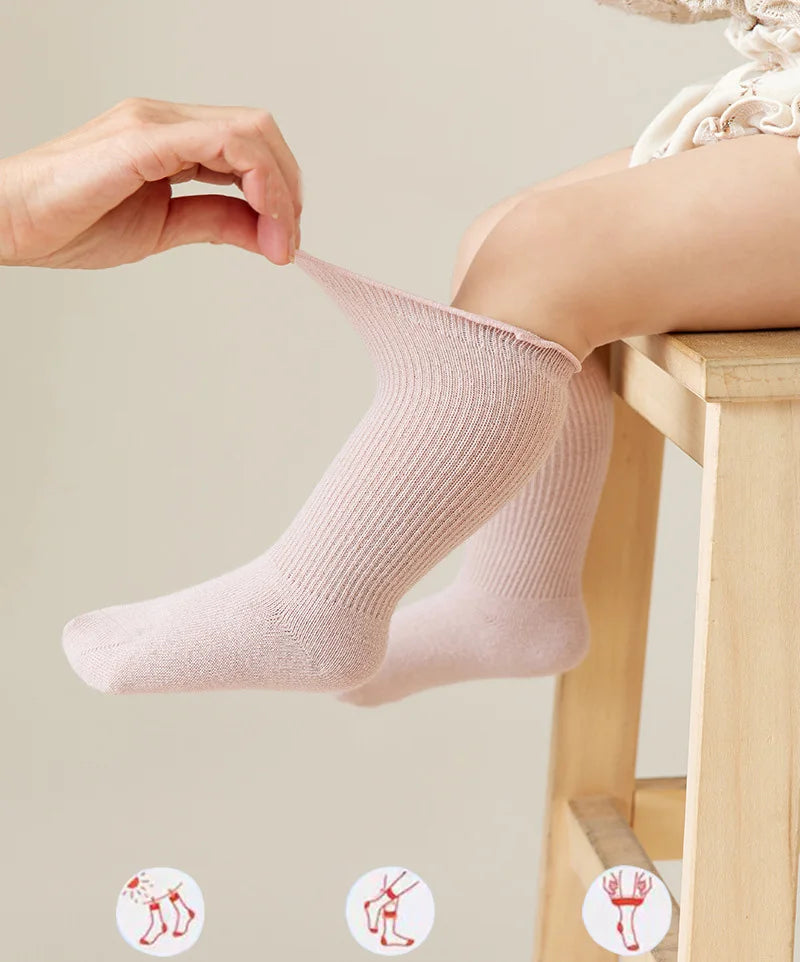 Autumn Baby Ruffle Girls Socks Knee High Cotton Long Sock Kids Soft Solid Toddlers Socks Children Princess Socks for 0-5Y Spring
