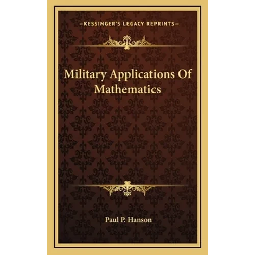 Military Applications Of Mathematics - Hardcover