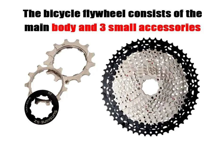 SUNSHINE Bicycle Cassette 8/9/10/11/12Speed Freewheel HG Structure Sprocket 32/36T/40T/42T/46T/50T/52T Flywheel For SHIMANO/SRAM