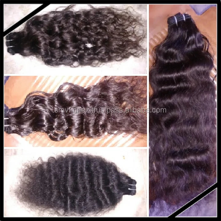 2026 Best Selling Indian Unprocessed Natural Curly Loose Deep Wave Human Hair Extension Soft Weaving Product