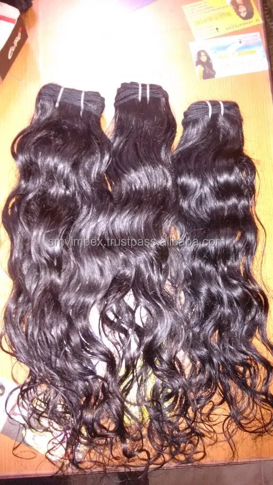 Unprocessed Curly Hair Weaving From India. 100% Unprocessed Natural Texture Good Quality Smooth Wave Hair Wafting