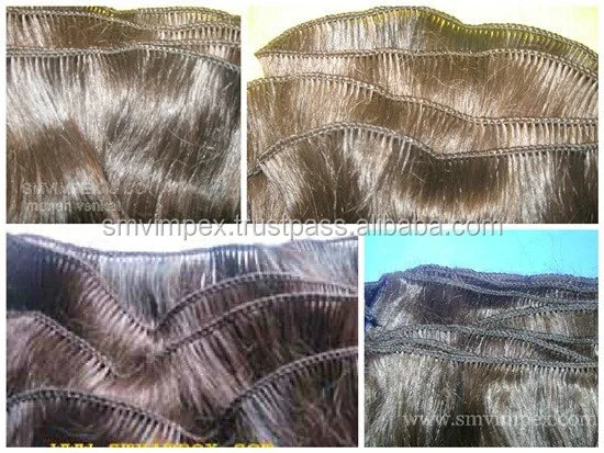 Bleach Able Indian Remy Hair Extensions 10" 36" Length Shedding Tangle Free Machine Double Weft Human Hair Perm All Colors Dye