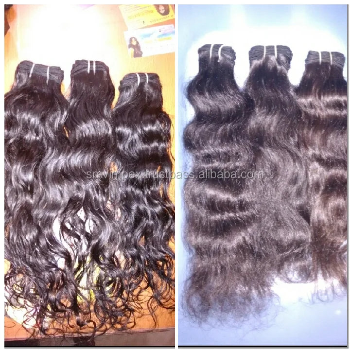 Unprocessed Curly Hair Weaving From India. 100% Unprocessed Natural Texture Good Quality Smooth Wave Hair Wafting