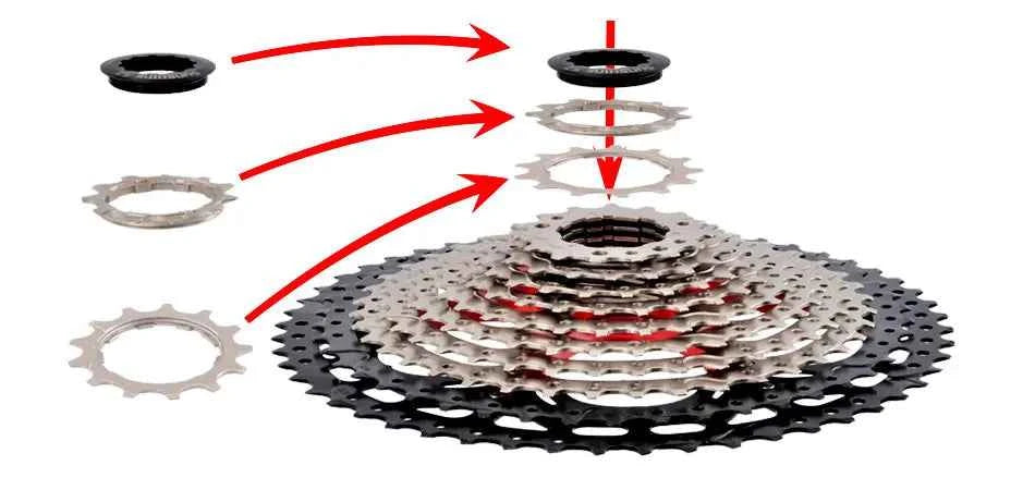 SUNSHINE Bicycle Cassette 8/9/10/11/12Speed Freewheel HG Structure Sprocket 32/36T/40T/42T/46T/50T/52T Flywheel For SHIMANO/SRAM
