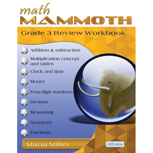 Math Mammoth Grade 3 Review Workbook - Paperback