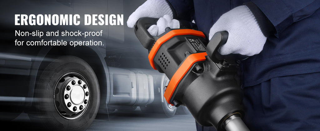 SucceBuy 1 Inch Air Impact Wrench High Reverse Torque Outpu Pneumatic Impact Gun for Heavy Duty Repairs and Maintenance Car Tire