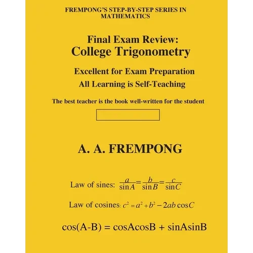 Final Exam Review: College Trigonometry - Paperback