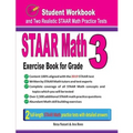 STAAR Math Exercise Book for Grade 3: Student Workbook and Two Realistic STAAR Math Tests - Paperback