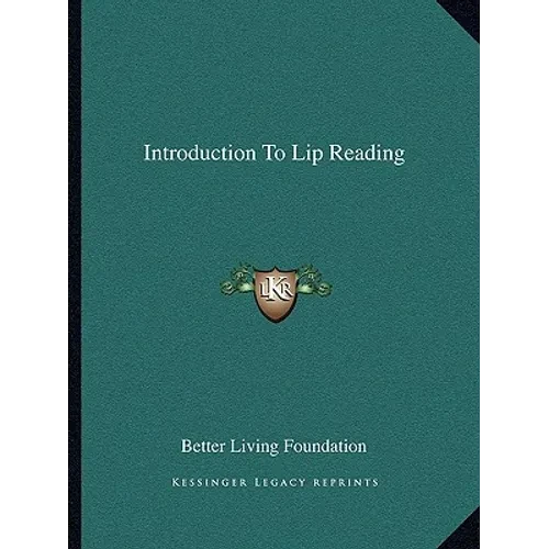 Introduction To Lip Reading - Paperback