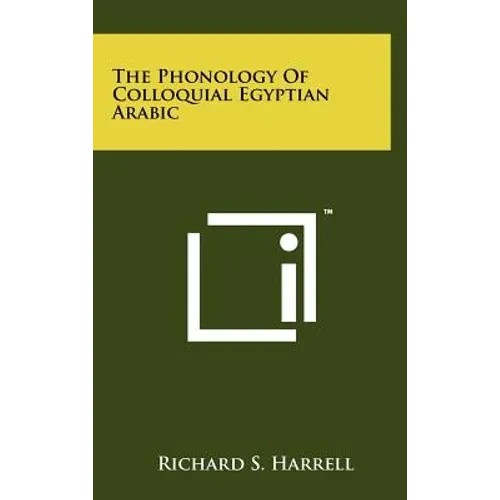 The Phonology of Colloquial Egyptian Arabic - Hardcover