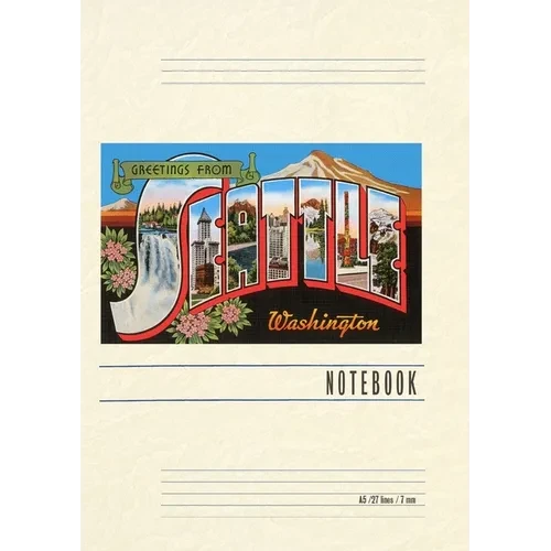Vintage Lined Notebook Greetings from Seattle
