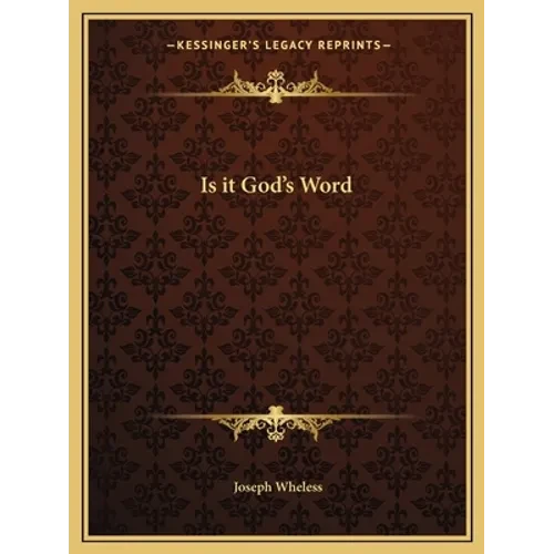 Is it God's Word - Paperback