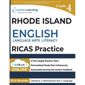 Rhode Island Comprehensive Assessment System Test Prep: Grade 4 English Language Arts Literacy (ELA) Practice Workbook and Full-length Online Assessme