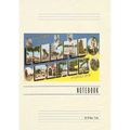Vintage Lined Notebook Greetings from Miami Beach, Florida - Paperback